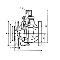 X44W三通全铜旋塞阀(图2)