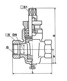 X13W二通内螺纹全铜旋塞阀(图2)