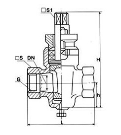 X13T二通内螺纹铜芯旋塞阀(图2)