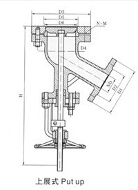 上展式放料阀(图2) 上展式放料阀(图2)