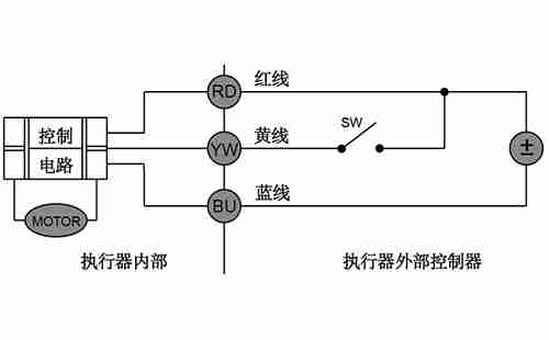 CR03电动球阀配线图