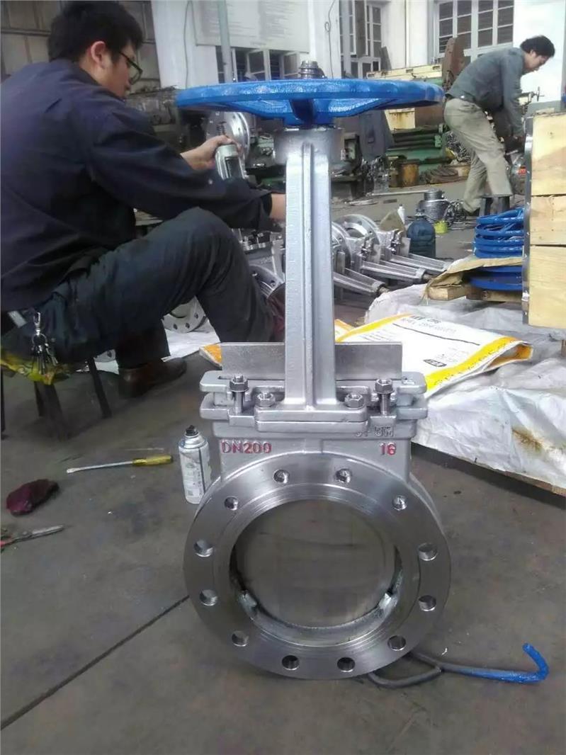 产地永嘉通径-公称压力0.6-1.6MPa耐磨刀闸阀(图2) 浙江PZ73H刀闸阀价格