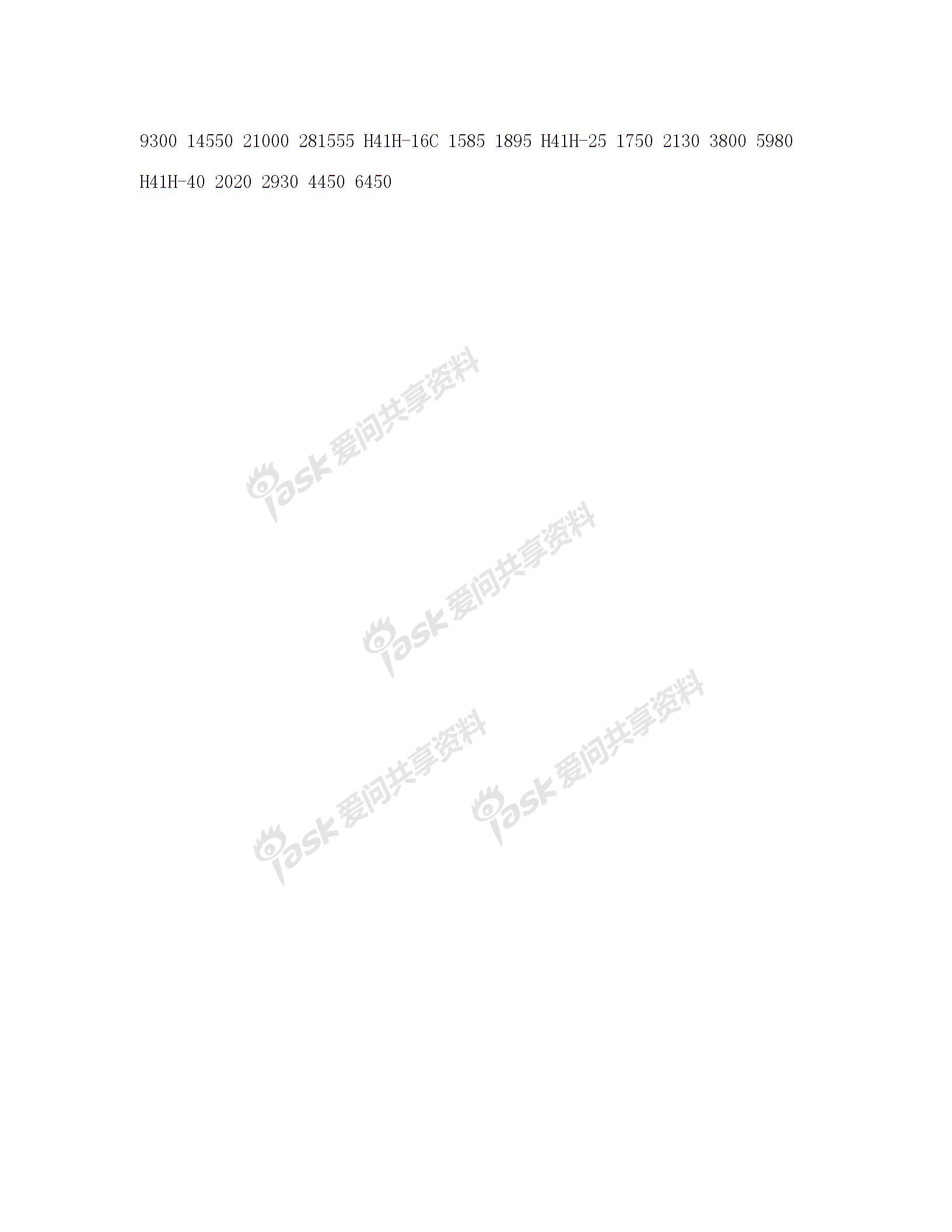 电动闸阀、截止阀、保温截止阀、氨阀、高压截止阀、止会阀 口径和单价图片3