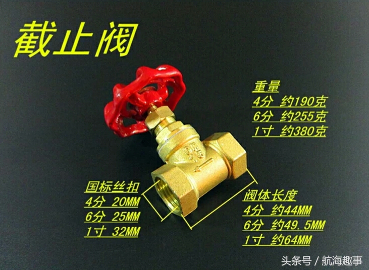 航海科普：生活中阀门规格“分”与“英寸”的称呼，你知道多少？